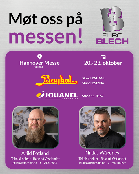 Arild og Niklas er våre eksperter på platemaskiner!